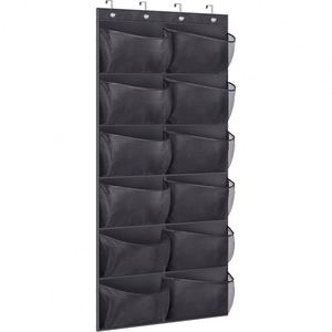 Door Shoe Storage Rack with 12 <b>Large</b> Mesh Pockets Boot Hanging Storage Fabric for <b>Wardrobe</b> and Bathroom - Product Image 1