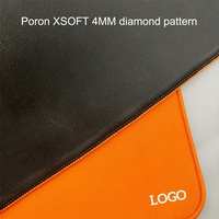 Alas Mouse Gaming Xsoft E-sport Ukuran Khusus Pola Berkualitas Tinggi Tidak Beracun 3mm Tepi Jahitan Poron Permukaan Seimbang Kemasan Khusus
