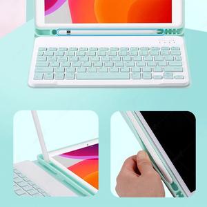 Housse de protection pour tablette, anti-rayures, légère, fine, élégante, portable, <span class=keywords><strong>clavier</strong></span> sans fil mini Teclado BT, étui pour <span class=keywords><strong>iPad</strong></span> <span class=keywords><strong>Air</strong></span> 1/<span class=keywords><strong>2</strong></span> 9.7 pouces - Product Image 3