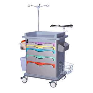 Hot Koop Concurrerende Prijs <span class=keywords><strong>Abs</strong></span> Plastic Staal Gemaakt Ziekenhuis Geneeskunde Lade Medische Winkelwagen <span class=keywords><strong>Trolley</strong></span> - Product Image 3