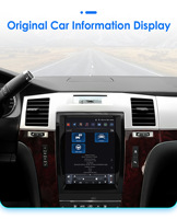 Estéreo de coche Android CARUPEZ de 9,7 pulgadas para Cadillac Escalade SLS 2007-2014 navegación Vertical estilo Tesla GPS DSP 1 año de garantía