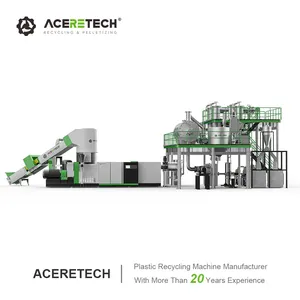 Aceretech Aceretech Pet-Flocken Abfall Kunststoff Recycling Pelletiermaschine mit LSP PET IV Zuwachslösung