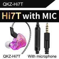 Écouteurs intra-auriculaires HiFi avec transducteur dynamique de 10 mm, diaphragme en PET, prise jack 3,5 mm, forme ergonomique pour audiophiles, musiciens, DJ, scène, sport