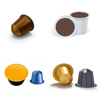 Machine de fabrication automatique horizontale de capsules de café, de lait en poudre, de crème, de capsules d'emballage de dosettes Nespresso