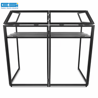 ESI-mini petite table de scène/stand de DJ blanche sur roues pour la maison