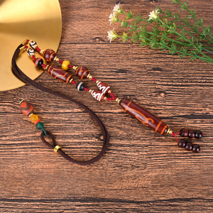 Collier en Agates Tibétaines Tressé à la Main avec Pendentif en Perles de Cristal Naturel Précieux pour la Guérison - Vente en Gros - Product Image 6