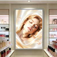 16x24,18x24,24x36,27x40 Kotak Lampu Kustom Bingkai Tipis LED Poster Dinding untuk Iklan Bingkai Snap LED Kotak Lampu Bercahaya