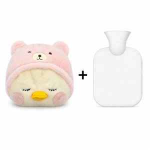 Funda <span class=keywords><strong>de</strong></span> Peluche para Botella <span class=keywords><strong>de</strong></span> <span class=keywords><strong>Agua</strong></span> <span class=keywords><strong>Caliente</strong></span> con Diseño <span class=keywords><strong>de</strong></span> Pato Adorable con Gorro <span class=keywords><strong>de</strong></span> Oso, Calentador <span class=keywords><strong>de</strong></span> Manos <span class=keywords><strong>de</strong></span> Piel Sintética Suave para Alivio y Comodidad <span class=keywords><strong>en</strong></span> Invierno, Venta al por Mayor - Product Image 2