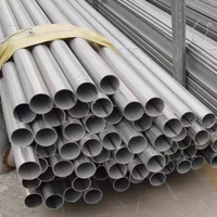Tube rond en acier inoxydable 314, diamètre 3 pouces, finition satinée brossée, tuyau métallique pour rampe architecturale