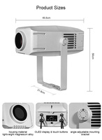 Extérieur Professionnel 250W RVB LED Étoile Projecteur Zoom Gobo Éclairage Matériel En Aluminium