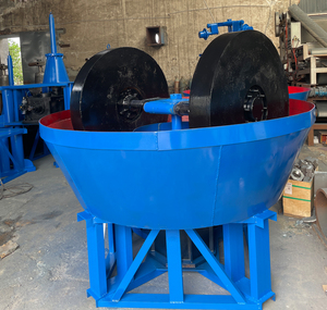 <span class=keywords><strong>Precio</strong></span> de fábrica, equipo de minería de oro a pequeña escala, máquina trituradora de piedra de oro, molino de bandeja húmeda de - Product Image 5