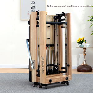 Alta calidad Pilates Reformer plegable Pilates cama de entrenamiento Fitness ejercicio estiramiento equipo máquina madera plegable Yoga hogar - Product Image 4