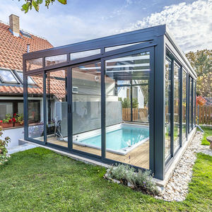 Véranda en verre et aluminium Yuantai, jardin extérieur, véranda, toit incliné, véranda 4 saisons, <span class=keywords><strong>solarium</strong></span> de haute qualité - Product Image 3