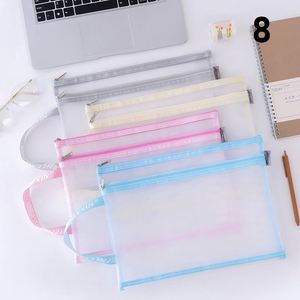 Bolsas de Cosméticos Personalizadas A3/A4/A5/A6, Estuche de Maquillaje con Cierre de Cremallera y Malla de Nailon, Impresas con Serigrafía, Portátiles para Viajes, Escuela u Oficina - Product Image 2