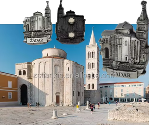 Imán de Refrigerador de Metal Antiguo Personalizado de Fábrica China, Imán de Refrigerador 3D Personalizado de la Ciudad de Zadar para Recuerdo de <span class=keywords><strong>Croacia</strong></span> - Product Image 6
