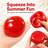 Jouet Squishy en Caoutchouc Souple Pastèque, à Rebond Lent, Réaliste, Anti-Stress, pour un Pressage Satisfaisant, à partir de 14 ans