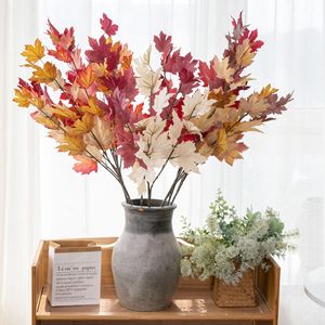 กิ่งใบเมเปิ้ลประดิษฐ์ CallaFloral สำหรับตกแต่งฤดูใบไม้ร่วง ตกแต่งบ้าน งานแต่งงาน สไตล์ INS ขนาด 120 ซม. - Product Image 1