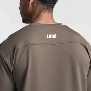 OEM Designer Luxus Sport Active Wear Gym Baumwolle Übergroßes T-Shirt für Männer