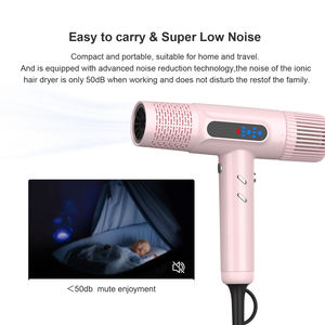 Sèche-cheveux professionnel à grande vitesse 3 réglages de fraîcheur de chaleur Sèche-cheveux de voyage léger à domicile Meilleur vendeur Caractéristique ionique DC électrique - Product Image 3