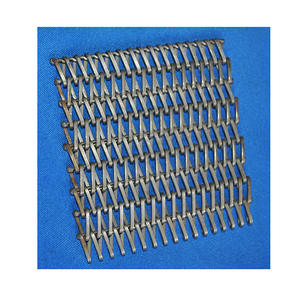 Sabuk konveyor rantai datar roti jaring kawat Spiral baja tahan karat - Product Image 6