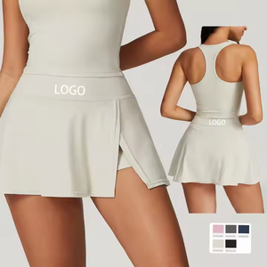 BNICE Custom Logo Quick Dry Golf Outfit Clothing Womens Tennis <strong>Skirt</strong> Set Butterfly <strong>Skirt</strong> for Fitness - Product Image 1