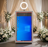Miroir photo interactif magique en bois de 65 pouces avec écran tactile pour fêtes ou mariages – Offre spéciale