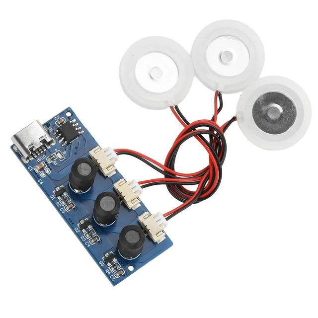 DC 5V Single Module Dual Spray Three Spray Electrified Direct Spray No Switch Ultrasonic Atomizer Humidifier Module Type C