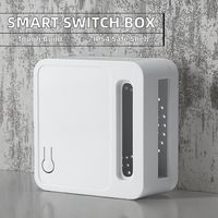 Boîtier de commutation intelligent sans fil mini 46*46*20mm, boîtier de jonction WiFi IP54 en ABS, modèle A22C, surface sablée