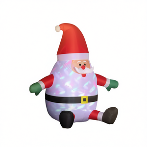 Babbo Natale Gonfiabile per Decorazione Esterna, Illuminato, per Giardino o Casa, Esposizione Festiva Stagionale - Product Image 1