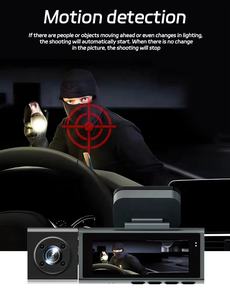 Grabadora de video DVR para coche delantera y trasera de 3,18 pulgadas, 1080P, con doble lente, gran angular de aluminio, 24H, monitoreo de estacionamiento, cámara de salpicadero de coche - Product Image 6