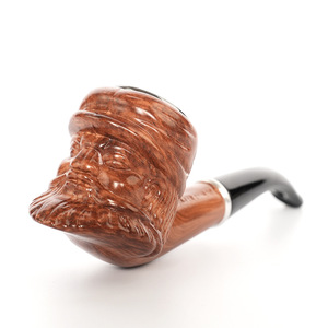 Kenan Carved Resin Lion Head Pipe Bent Type With Removable Filter For Tobacco Use - Product Image 5