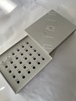 Coffret Cadeau Tiroir pour Huiles Essentielles Beauté - Plan d'Abonnement d'un Mois avec Doublure en Carton Gris, Film Anti-Rayures et Film Brillant