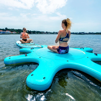 Plate-forme gonflable Aqua Marina personnalisée Île Sup Pontoon quai flottant pour le yoga