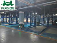 Meilleure qualité élévateur de voiture hydraulique à 2 poteaux élévateur de stockage à deux colonnes bouton d'empilage ascenseur efficace pour l'utilisation du parking de voiture