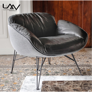Muebles de sala de estar cómodos y modernos, silla de ocio, sillón de cuero/tela, sillas de salón para balcón, Fauteuil - Product Image 4