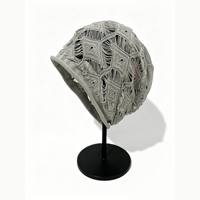 Bonnet en coton tricoté à la main pour femme, style slouchy, avec logo personnalisé, fabriqué en usine depuis 17 ans, idéal pour l'été