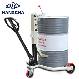 Hangcha Truk Pengangkut Drum Berkualitas Baik Bersertifikat CE ISO 350kg Pengangkat Drum Manual Truk Drum Minyak - Product Image 1
