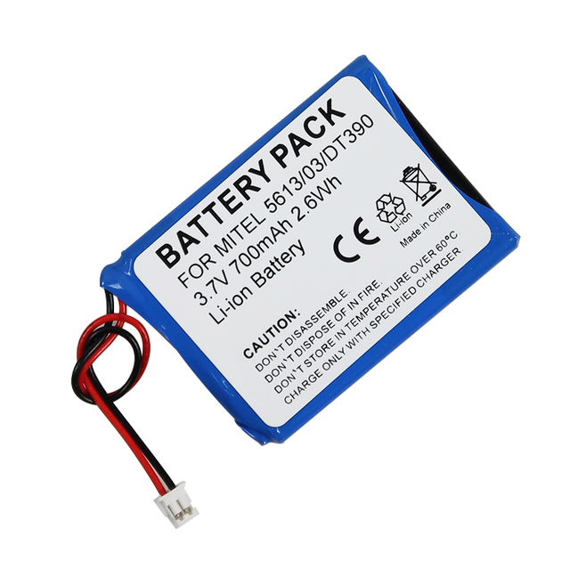 Li-ion 3.7V 700mAh BKB201010/1 FA01302005 FA83601195 660177 R1D Battery for Mitel DT390 5602 5614 5613 5603 Cordless Phone