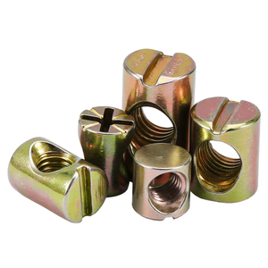Écrous de barillet métriques M6, écrous fendus croisés, écrous de <span class=keywords><strong>meuble</strong></span> M6 x 11mm, 12mm, 13mm, 15mm, 20mm, <span class=keywords><strong>kit</strong></span> d'écrous pour lits, berceaux et chaises - Product Image 4
