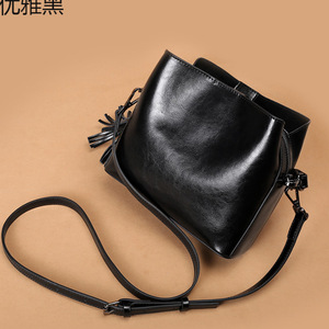 Bolsos cruzados de diseñador de moda, bolso bandolera de cuero genuino de alta calidad, bolsos informales, bolsos de lujo para mujer - Product Image 5