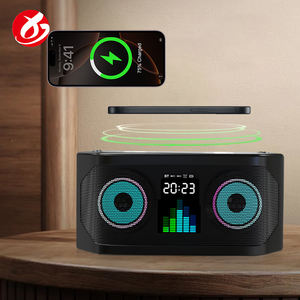 Mini haut-parleur Portable extérieur Mini fête basse Hifi Bt haut-parleur avec micro maison haut-parleur karaoké sans fil avec chargeur sans fil - Product Image 3