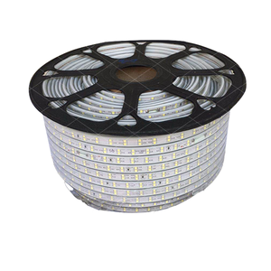 Bande <span class=keywords><strong>LED</strong></span> Gowin à haute luminosité SMD2835, 120 <span class=keywords><strong>LED</strong></span>/m, AC110V/220V, double rangée, indice de protection IP67, matériau PVC, CRI80, garantie de 3 ans - Product Image 1