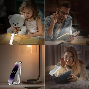 Mini Lámpara de Lectura LED Recargable por USB, Marcador de Libros Portátil, Luz de Lectura Nocturna con Brillo Ajustable - Product Image 6