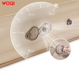 ที่นอนลมคู่ Woqi รับน้ำหนักได้ 150 กก. พร้อมปั๊มในตัว ผ้าสีกากี ใช้ได้ทั้งภายในและภายนอกอาคาร - Product Image 2