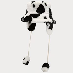 Nouveau Chapeau Bob Léopard Hiver 2024 avec Cache-Oreilles pour Femme – Chaud et Tendance, en Peluche, Idéal pour l'Extérieur - Product Image 2