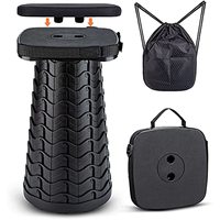 Benutzer definierte Outdoor Camping tragbare Stuhl mikroskop isch versenkbare zusammen klappbare Teleskop klappbare osmanische Hocker mit Kissen auflage