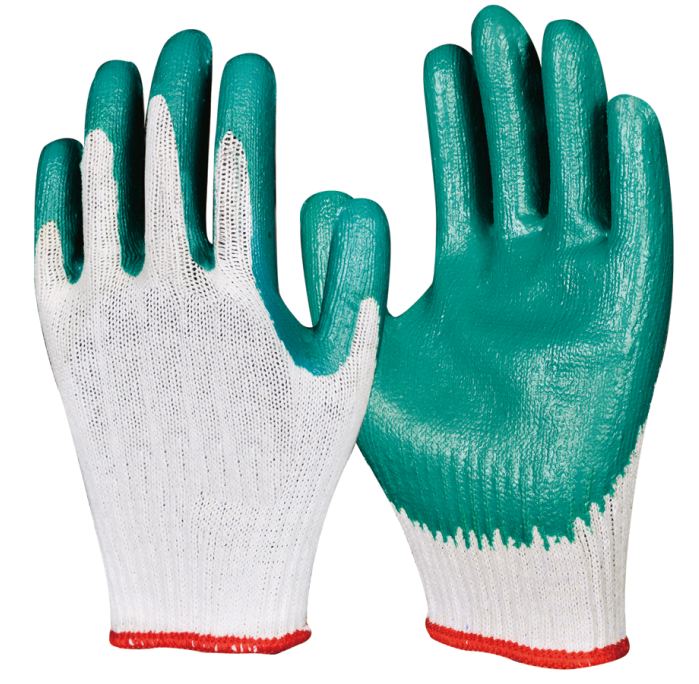 Gants de travail en latex de haute qualité, revêtement en latex lisse, gants de travail de sécurité, machine