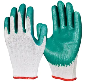 working gloves latex high quality coating smooth latex coated safety working gloves making machine