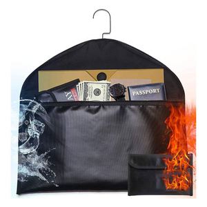 Custom Logo Best Rfq Small Organize <b>Document</b> Fire Proof Packing <b>Bag</b> Cover Safety Fireproof Money <b>Bag</b> - Product Image 1