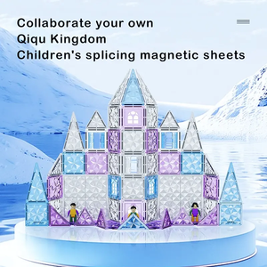 ألعاب تعليمية من نوع جديد من ABS بتخفيضات كبيرة 75 قطعة بناء مغناطيسية بلاستيكية ملونة مجموعات أسعار الجملة - Product Image 2